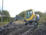 Mini-pelle hydraulique sur chenilles Volvo EC55