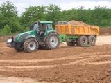 Tracteur avec benne Abi machine test