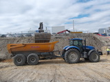 Tracteur avec benne New holland t7250