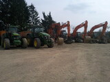 Tracteur avec benne John Deere 7730