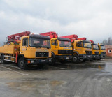 Pompe à béton sur camion porteur Putzmeister TUYAU