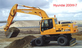 Pelle hydraulique sur pneus Hyundai 20 T