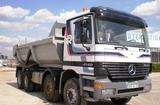 Camion benne PL Mercedes Benne Enrochement