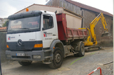 Camion benne PL Mercedes ATEGO