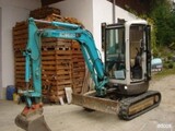 Mini-pelle hydraulique sur chenilles Kobelco 2.5 T