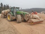 Tracteur avec benne John Deere TONNE A EAU