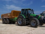 Tracteur avec benne Deutz AX 190CH + BENNE TP 