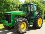 Tracteur avec benne John Deere BROYEUR BENNE TP