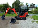 Mini-pelle hydraulique sur chenilles Kubota 1.8 T